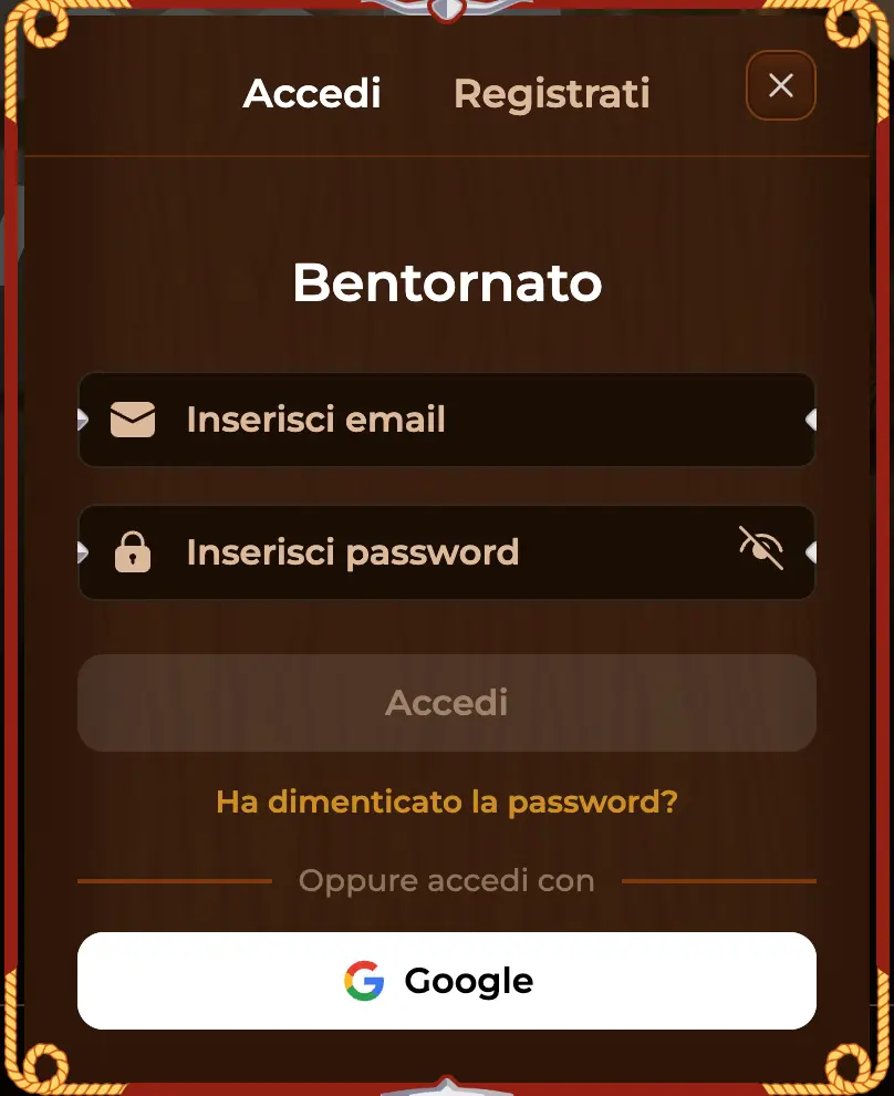 Rodeslot Accedi